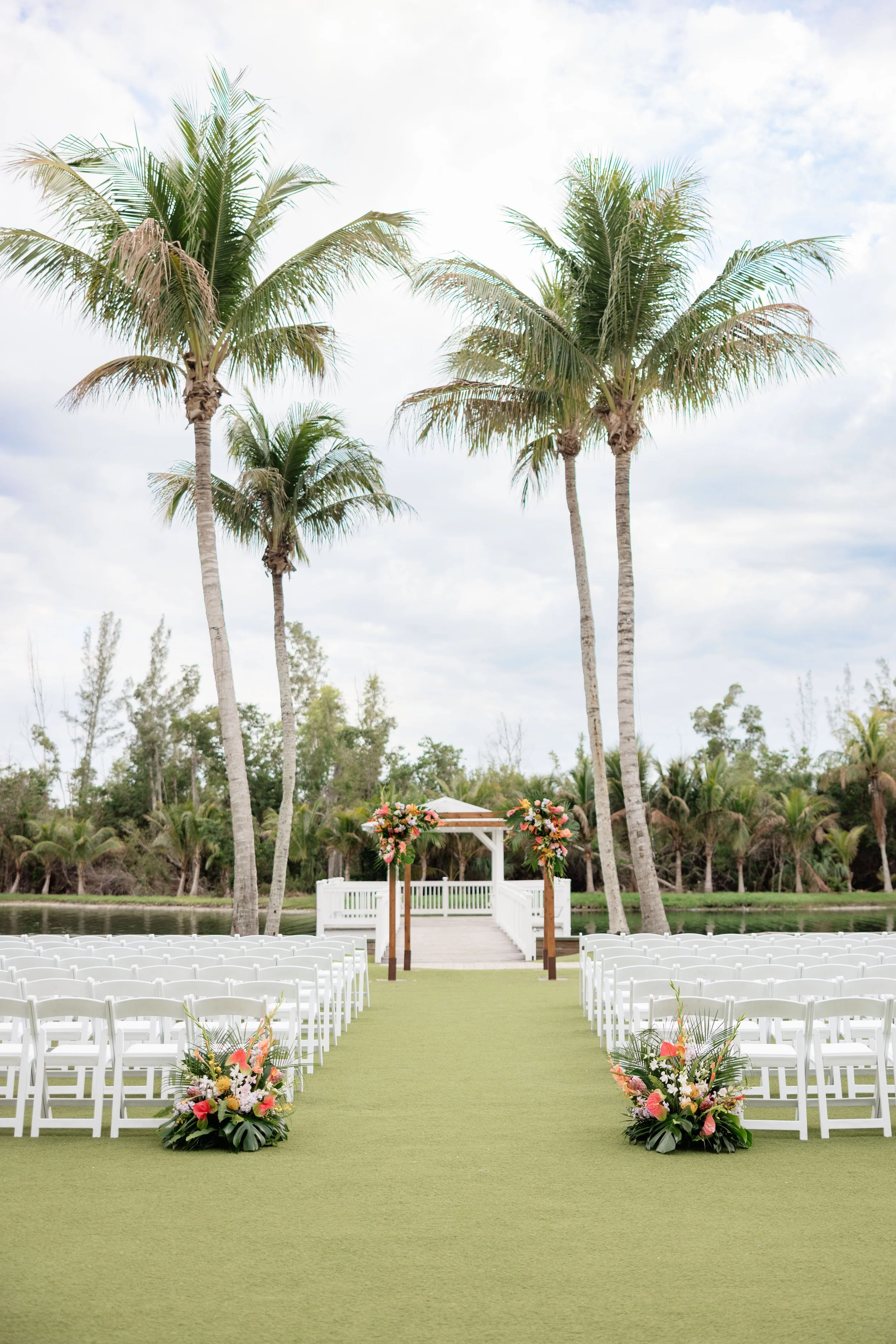 Wedding ceremony at Hyatt Regency Coconut Point Resort and Spa by Naples Wedding Photographer