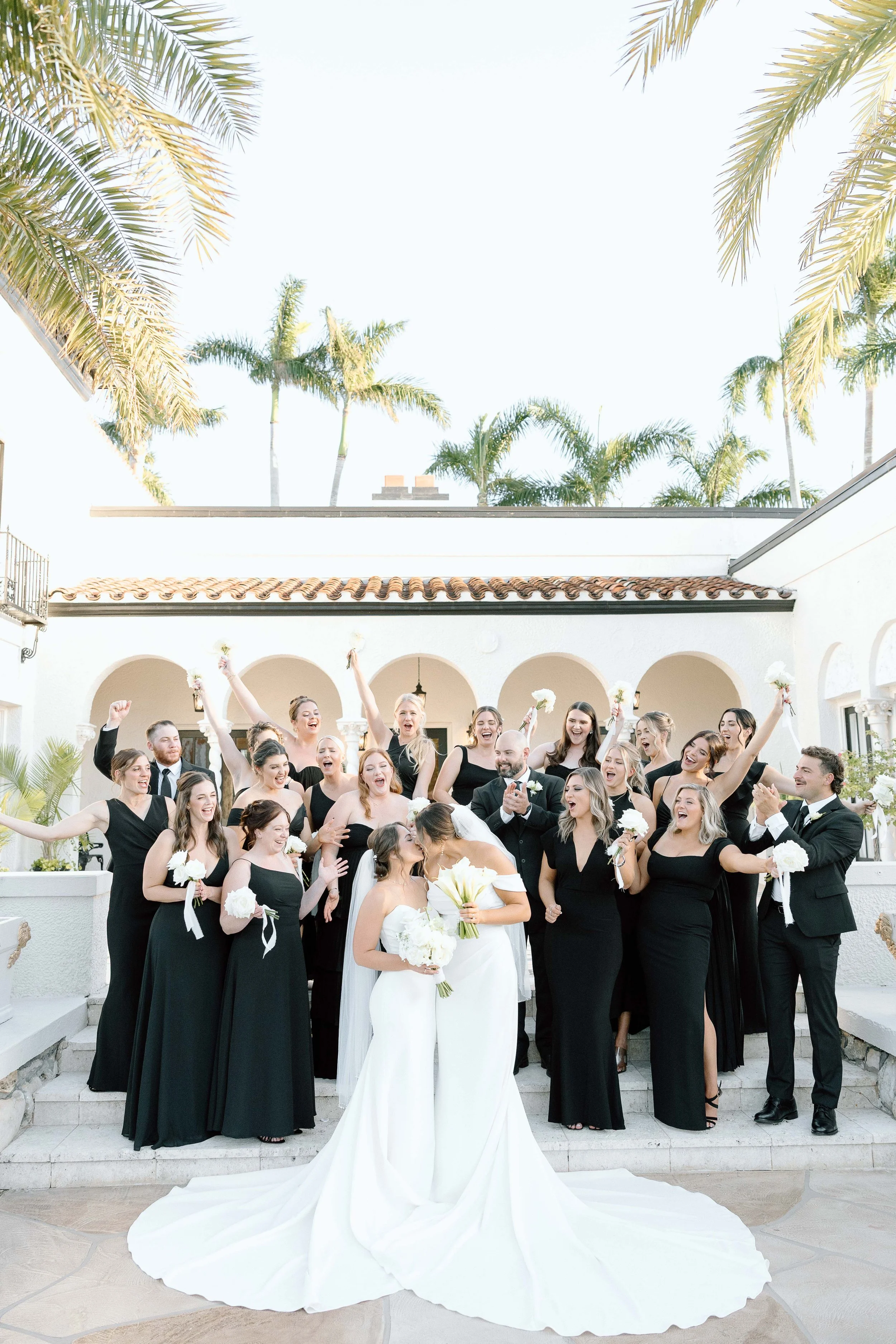 Same sex wedding ceremony at the Alderman House by Mizner by Fort Myers wedding photographer