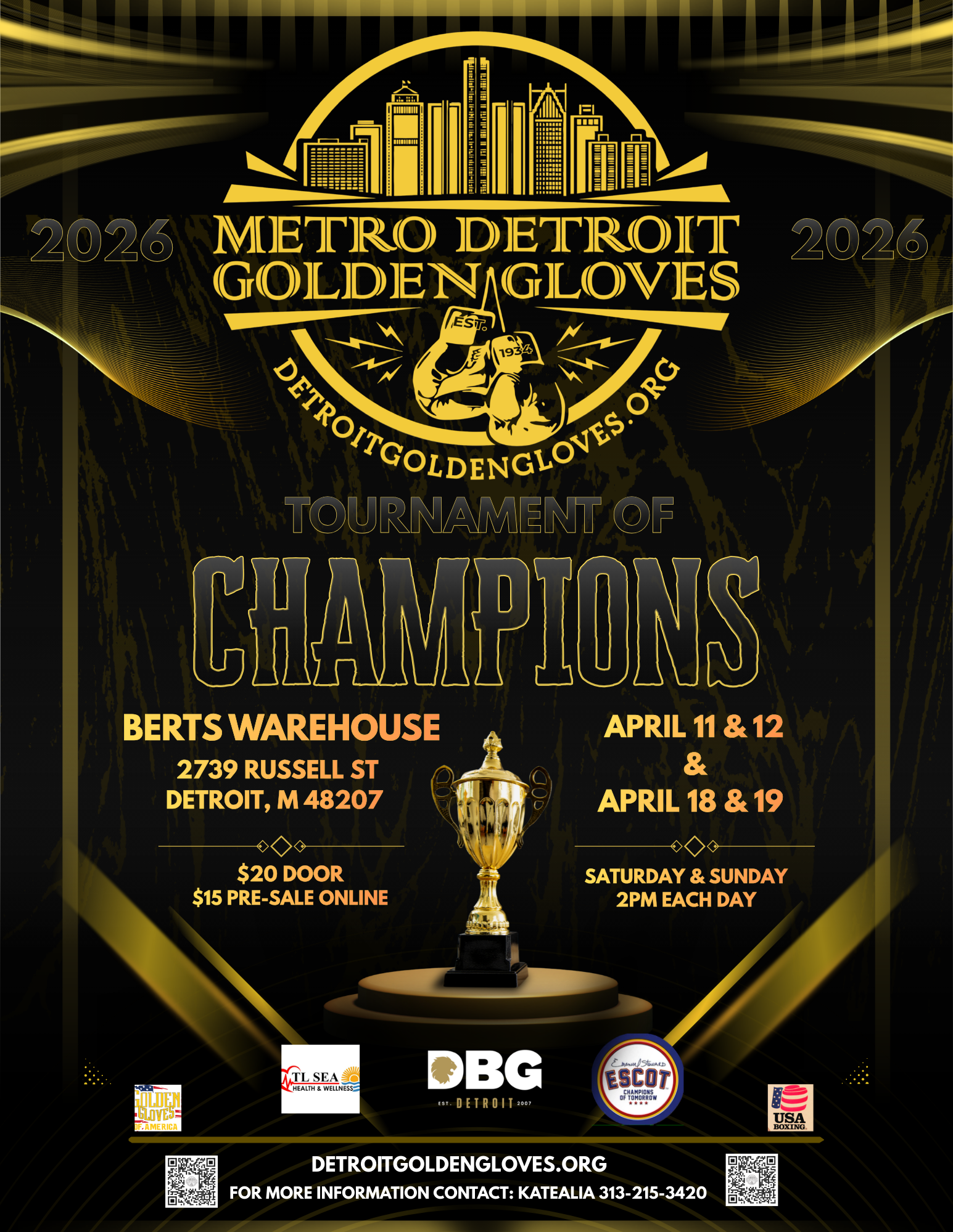 2026 Metro Detroit Golden Gloves Tournament Of Champions