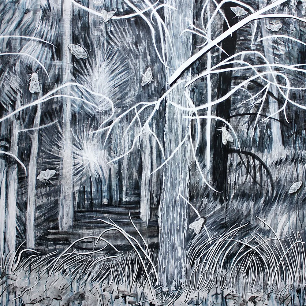 Moths and Malheur, 48" x 48"