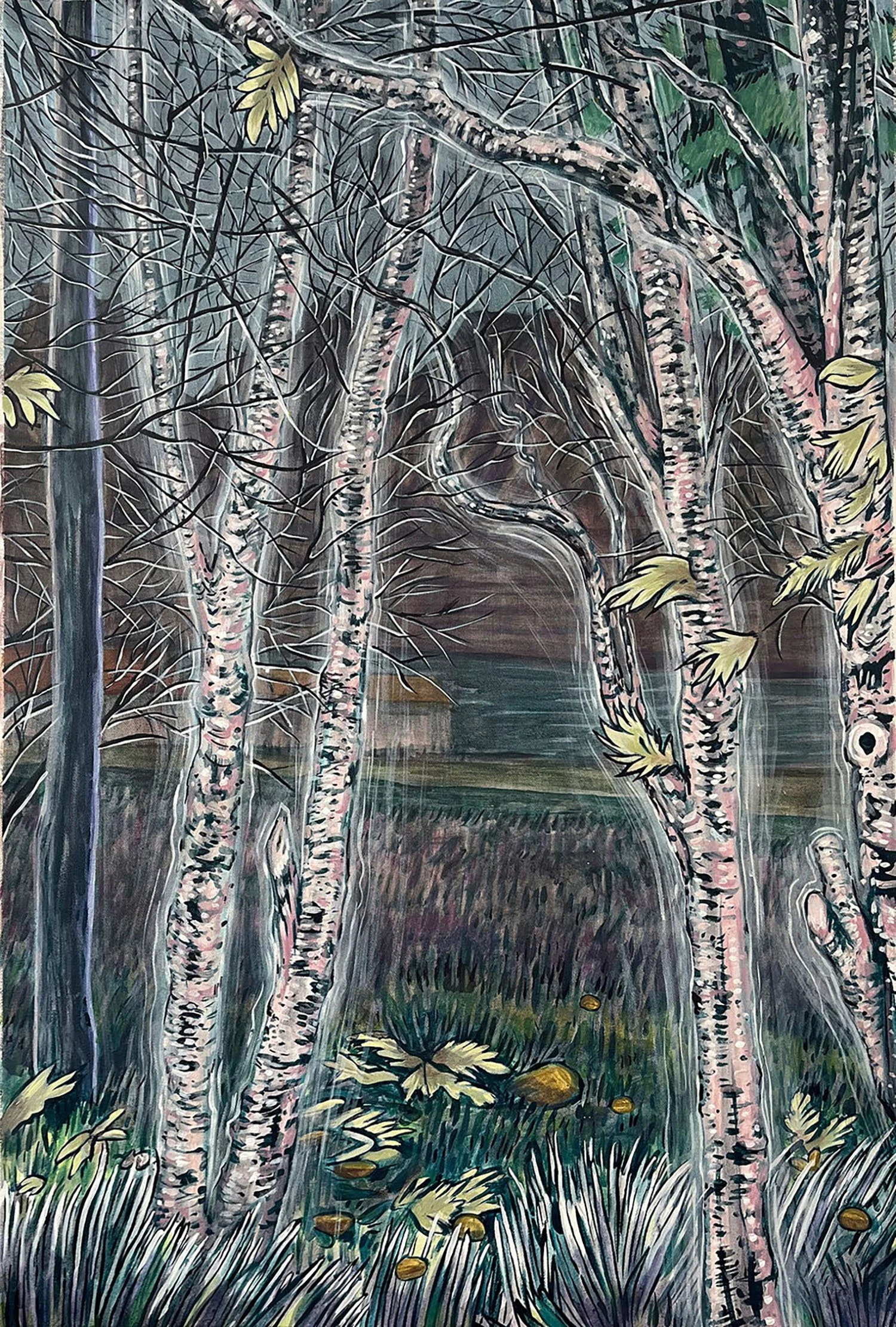 Aspen Forest, 36" x 24", acrylic on canvas