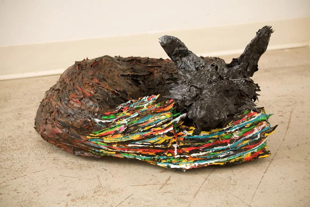 Fox, mixed media, 20" x 15" x 15"