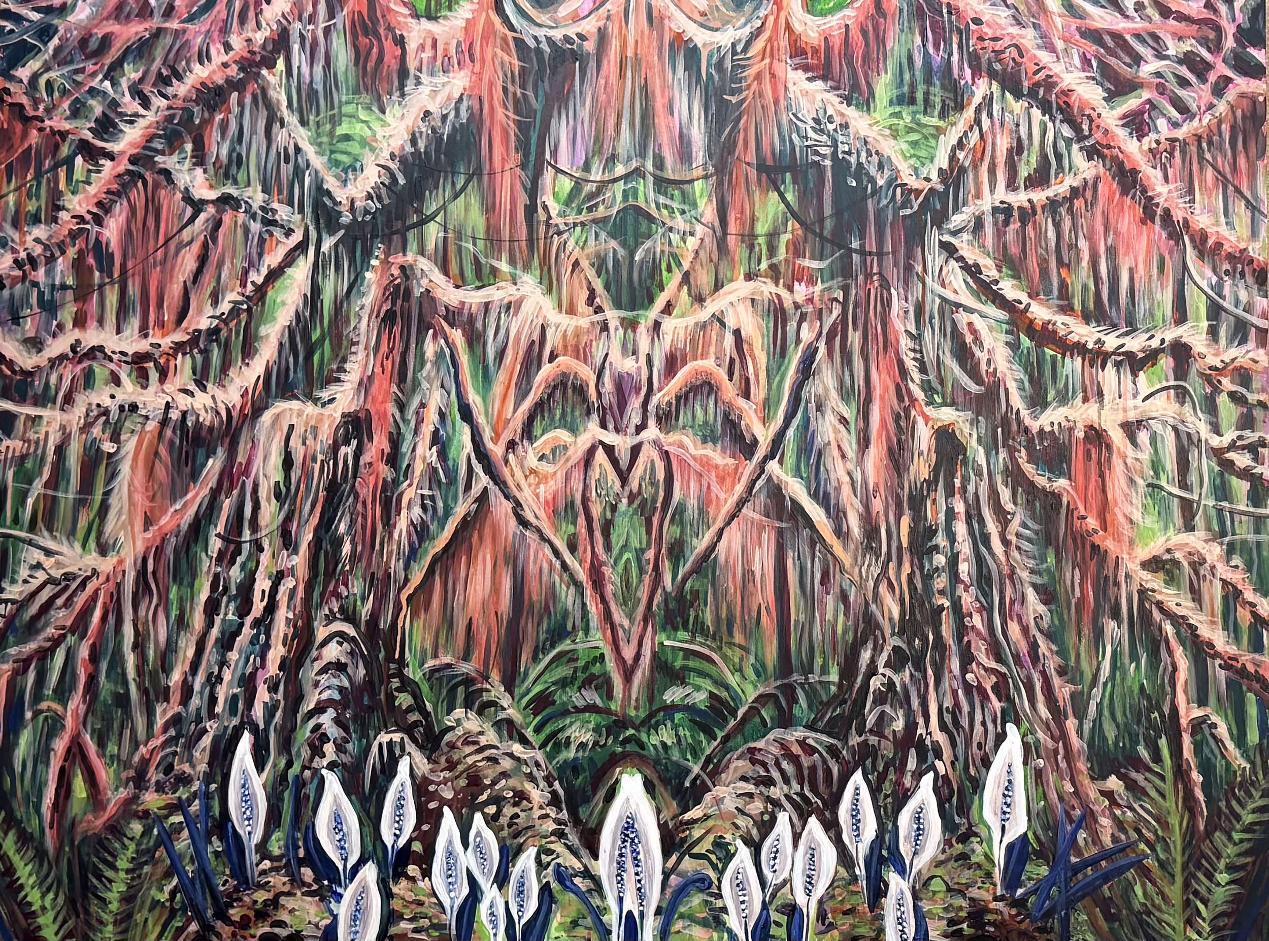 Brother's Walk, 36 x 48, acrylic on panel, 2026