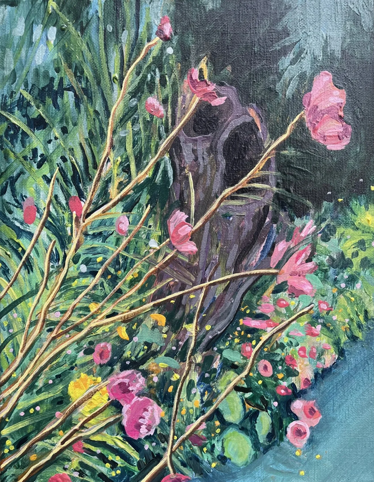 Overgrown Garden, 12" x 10"