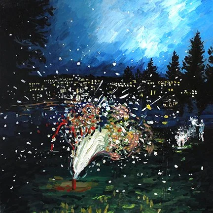 The Rupture Lakeside, 24” x 24”, acrylic on panel, 2018..jpeg