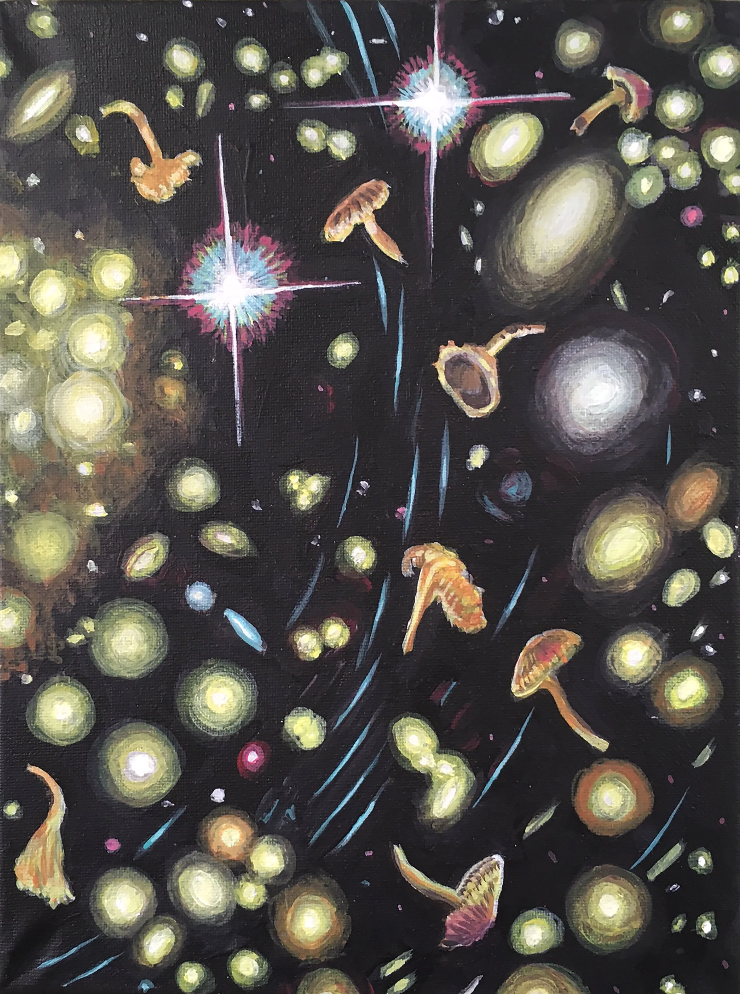 Force Field, 9” x 12”, Acrylic on canvas, 2018.jpeg