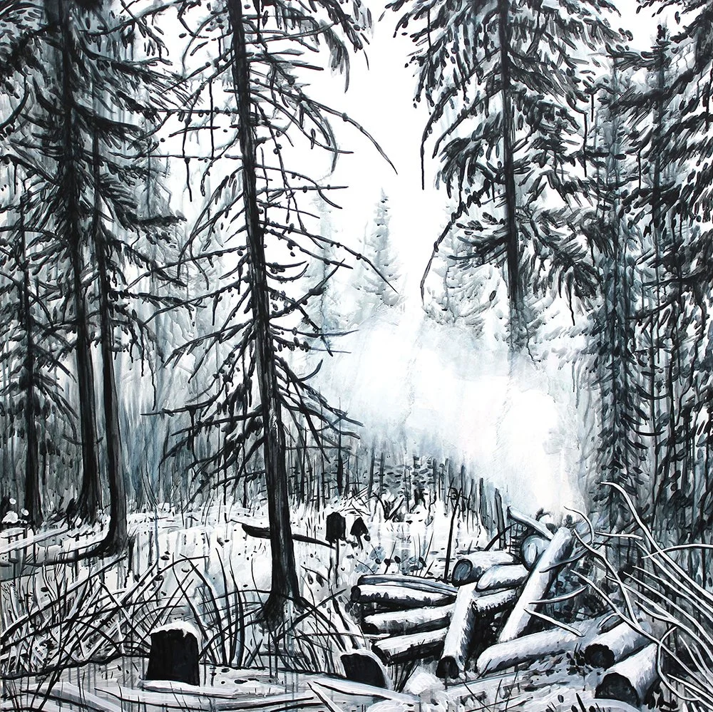 Cascadia, 48%22 x 48%22, acrylic on wood. Private collection, 2014.jpeg