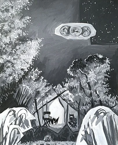 Escape, 11%22 x 14%22, acrylic on canvas, 2016..jpeg