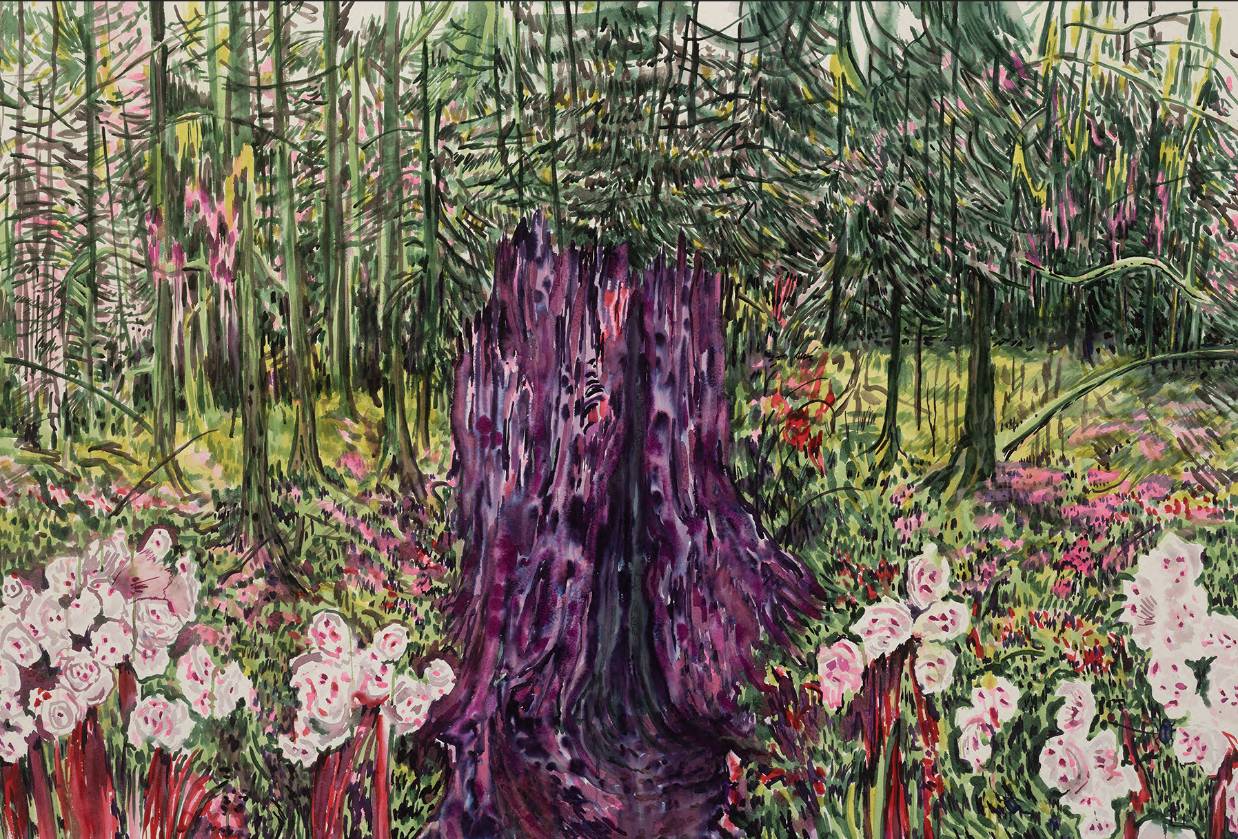 Spring, 45 x 60, watercolor on Arches, 2026