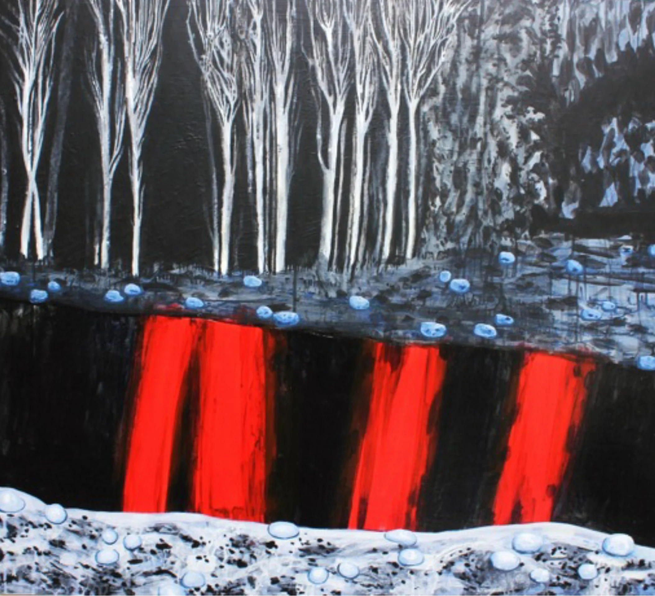 Night Pond, 36%22 x 32%22, acrylic on panel, 2014.jpeg