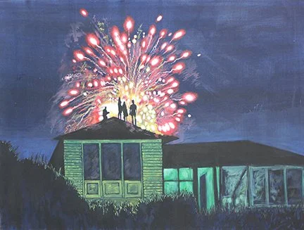 House Party, 48” x 36”, acrylic on canvas, 2018. (Private collection, Oregon).jpeg