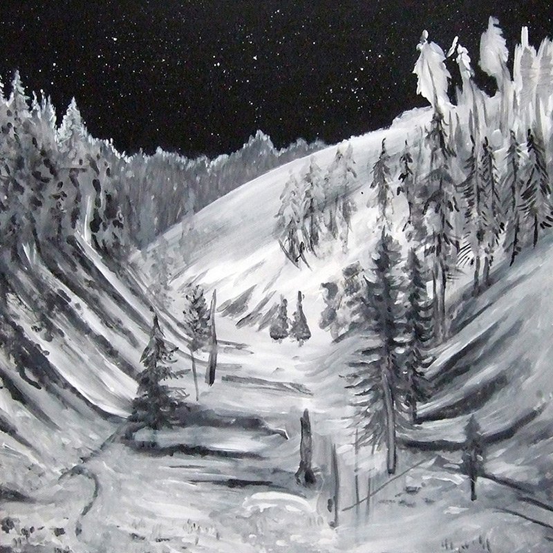 Yellowstone, 48%22 x 48%22, acrylic on wood panel, 2010. In the collection of Lora Wilkinson, Chandolin, Switzerland..jpeg