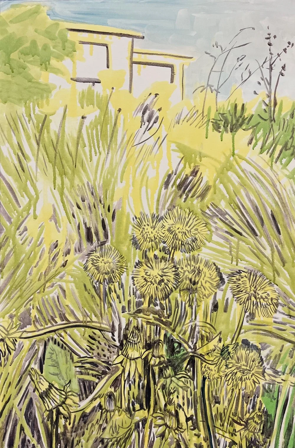 June Dandelions, 36" x 24"