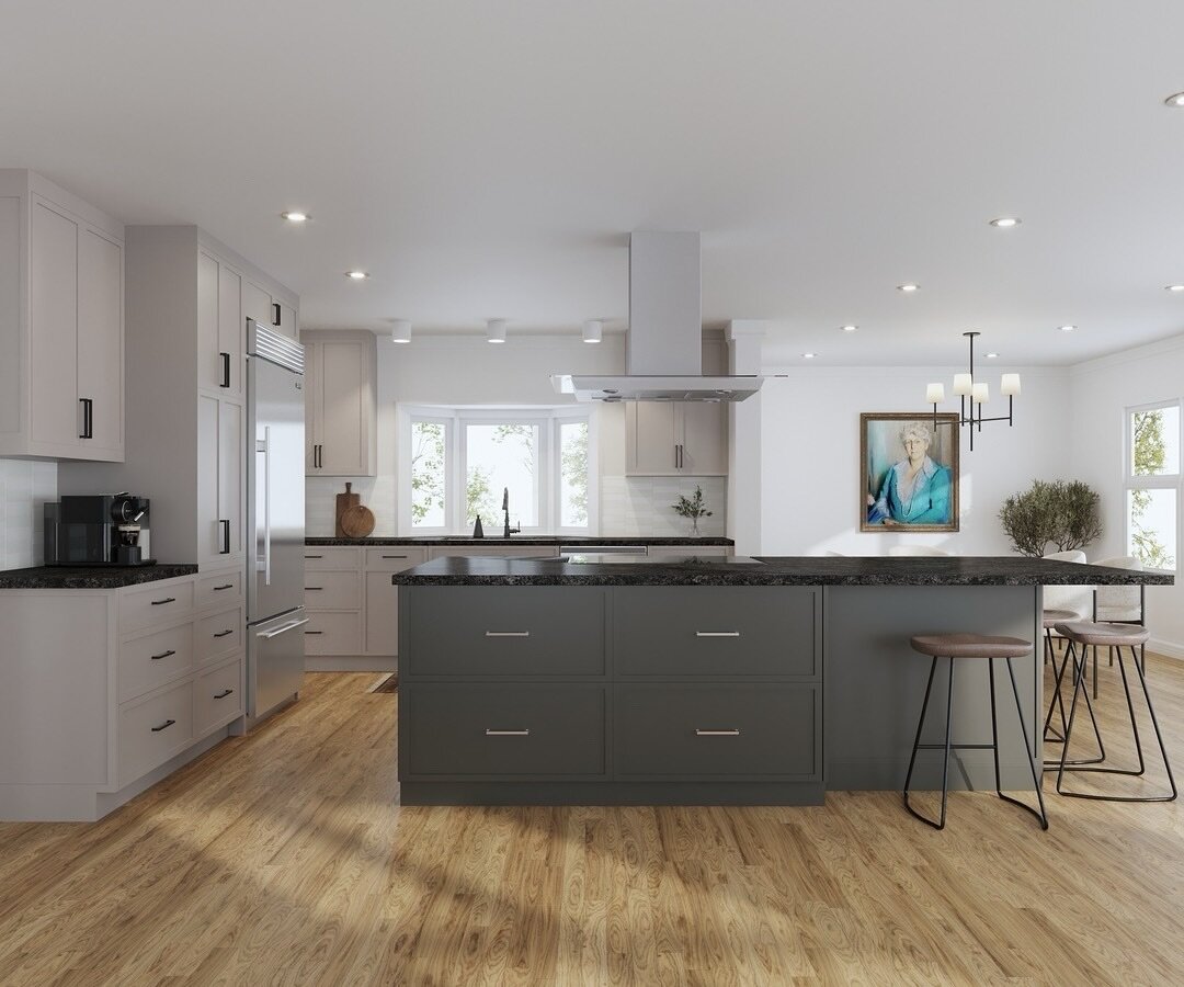 Striking the Perfect Balance 
⠀⠀⠀⠀⠀⠀⠀⠀⠀
▶ This stunning kitchen remodel where old meets new in perfect harmony! Our clients craved a brighter space without sacrificing warmth and character. While they appreciated the original wood-on-wood aesthetic, 