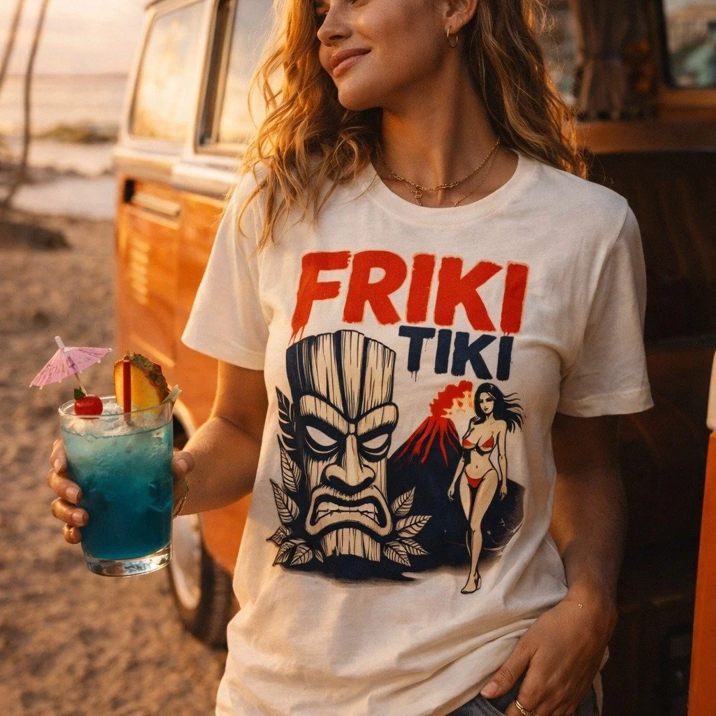 Golden hour, ocean breeze, drink in hand 🍹🌅
This is what we mean by living right.

#FrikiTiki #BeachLife #VanLifeVibes #IslandEnergy #StaySalty #SunsetMood #TropicalLiving