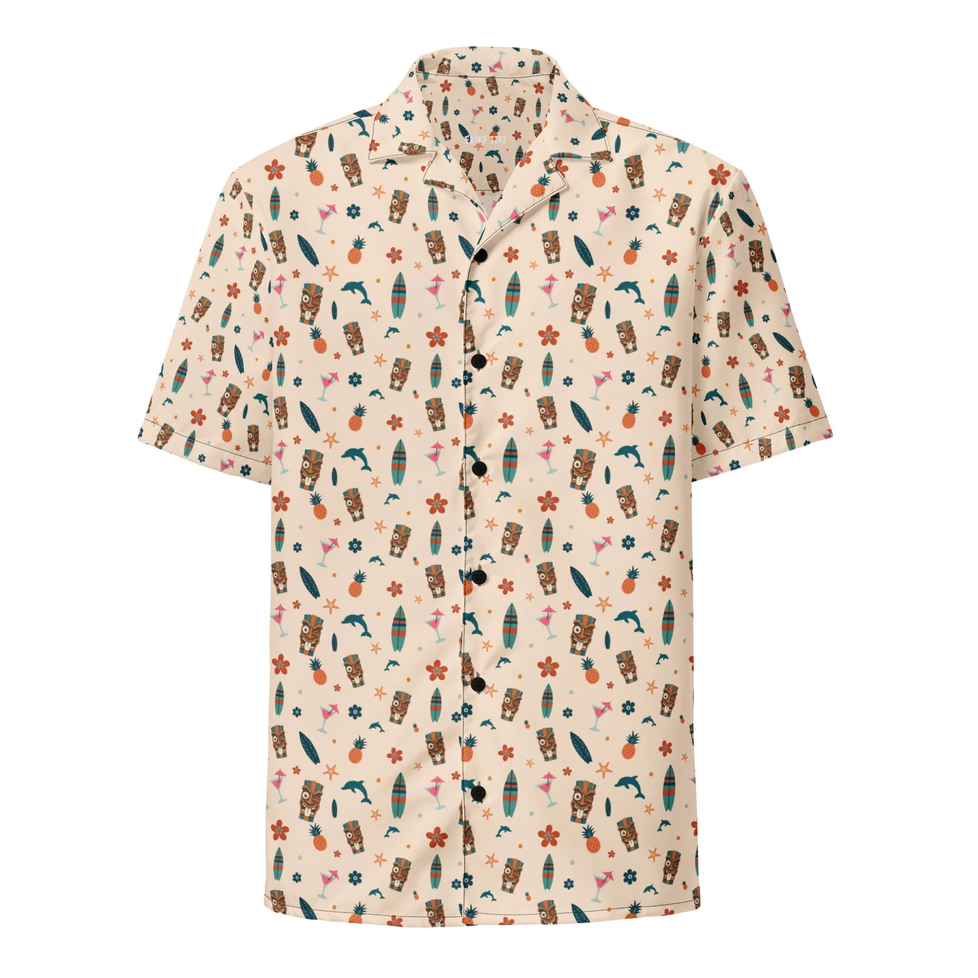 Friki Tiki "Happy Hour Paradise" Unisex button shirt