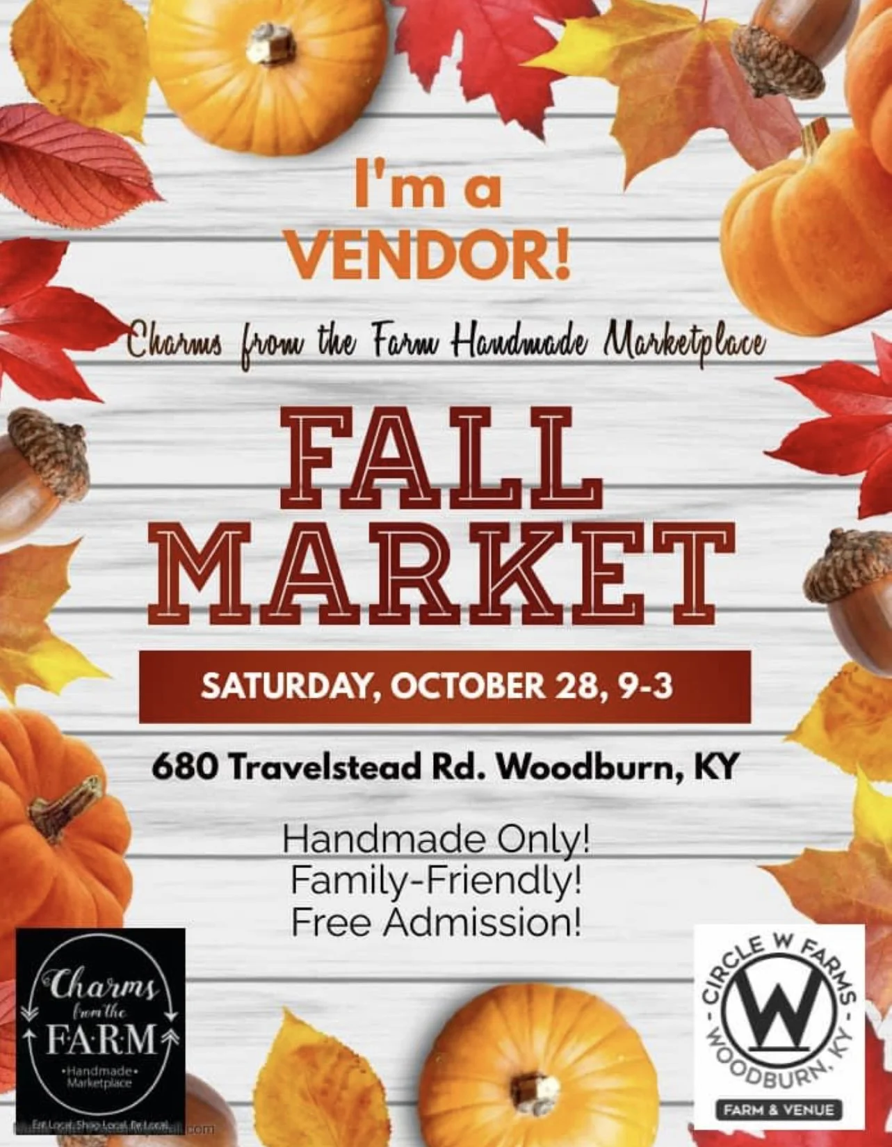 Charms from the Farm Fall Market