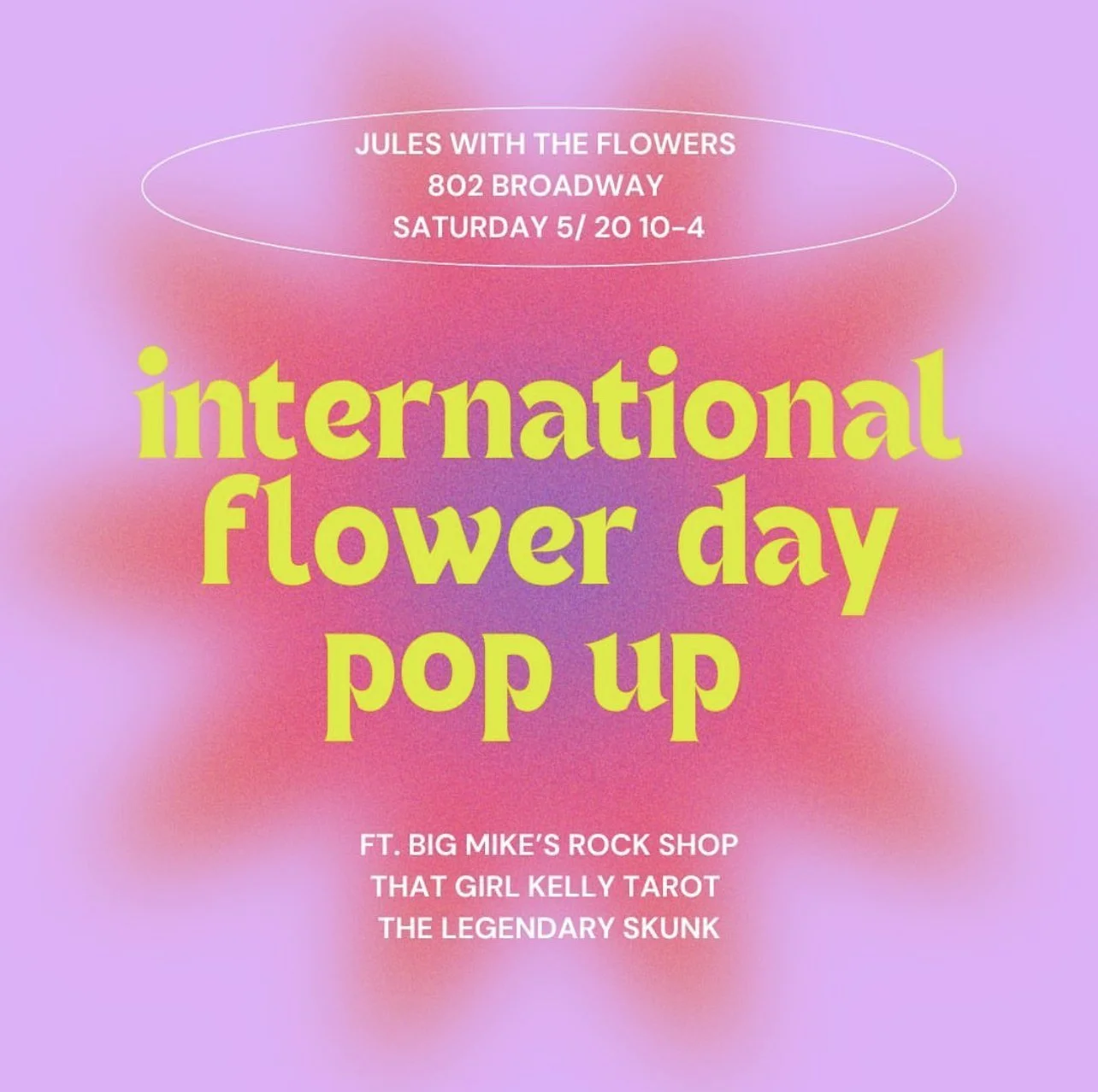 International Flower Day Popup
