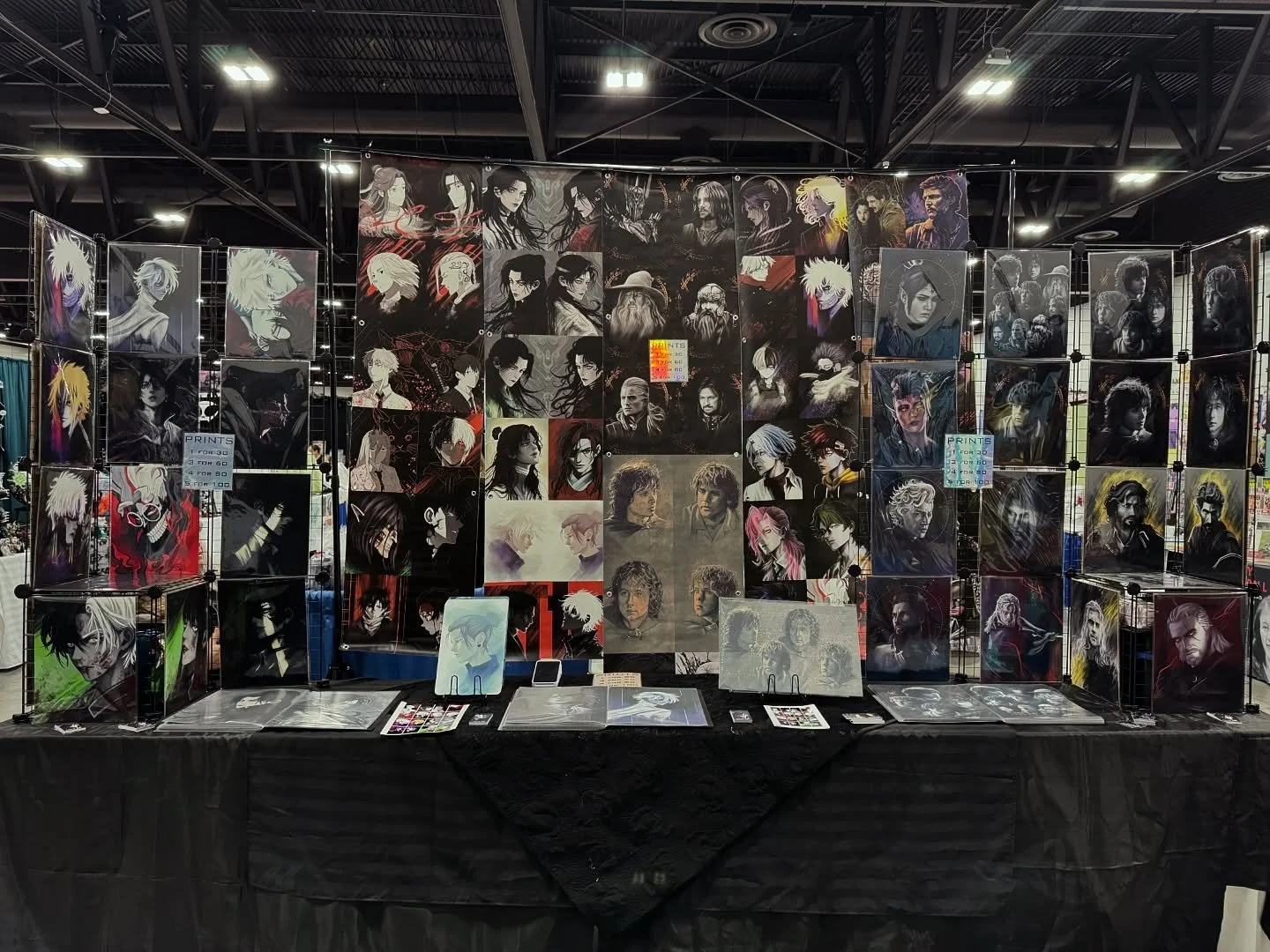EDMONTON EXPO HAS BEGUN! Lets gooooo! Booth AP16! See you there! @edmontonexpoofficial 
#edmontonexpo2025 #anime #baldursgate #witcher #lotr #danmei #jkk #mxtx #howlsmovingcastle #hobbits #geekart #nerdart #artistalley
