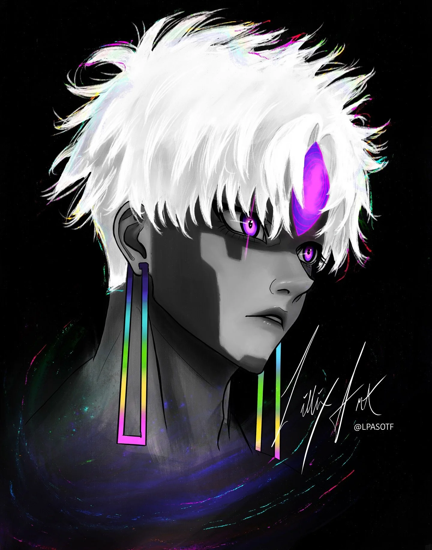 He just wants to murder. 
#jiji #dandadan #evileye #animeart #anime #dandadanart #artwork #geekart #nerdart #edmontonexpo2025 #rainbowart
