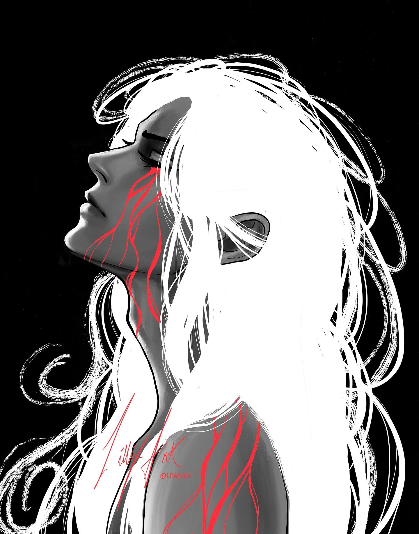 Having the time of my life in France! I got a residency for 3 weeks at @chateau_orquevaux 🥰 it&rsquo;s AMAZING!! Still feels like a dream! Pretty much just been drinking wine and doing art. Here is my first art of the residency! The digital sketch a