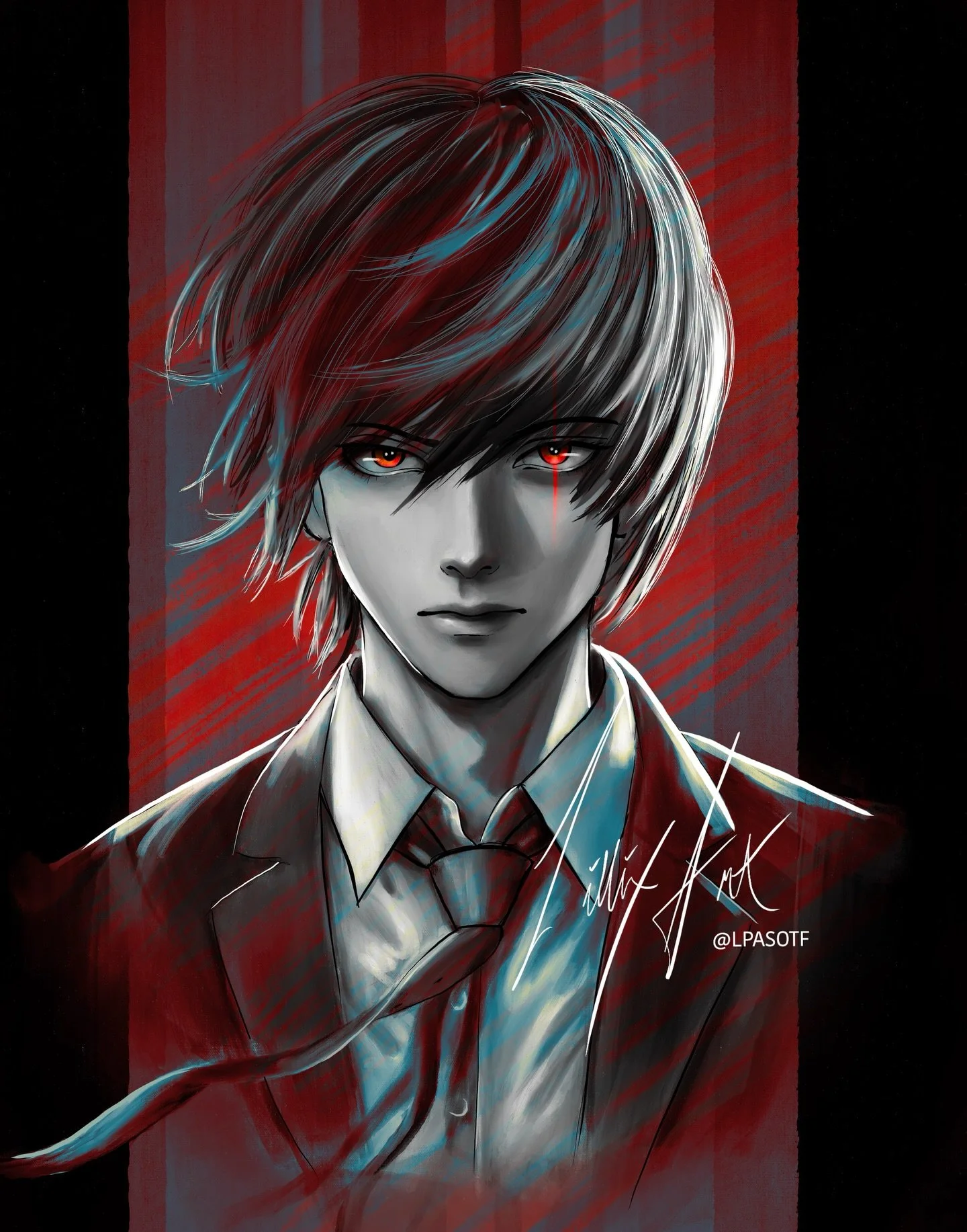 Light Yagami! I get a few requests for Death Note stuff at expos and now the voice actors are actually coming to Calgary so I better stop dragging my feet😂
I&rsquo;m very happy with this one! See yall at @calgaryexpo AND @otafest 🥰

#deathnote #lig