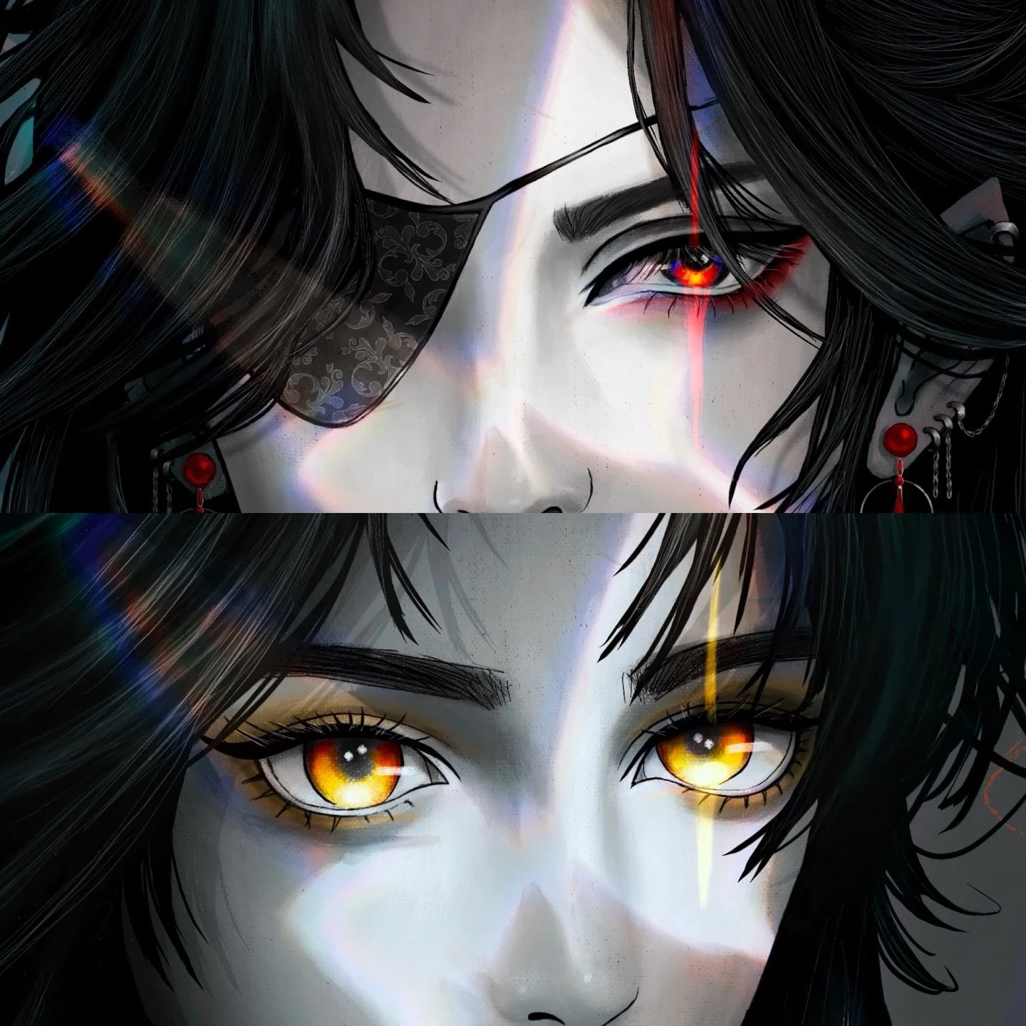 I added eyeshadow to my bois🤘🏻 It means I gotta get prints redone but I like it more yay!🥳🥰
#hualian #danmeiart #mxtx #huacheng #xielian