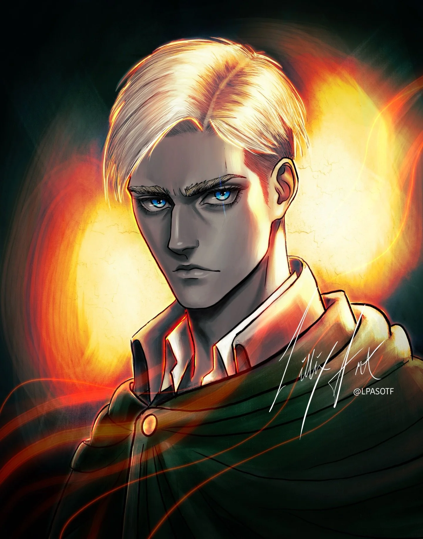 Stills of Erwin🤍
Come get this puppy signed at @calgaryexpo 🤘🏻 booth 2169!
#erwinsmith #animedrawing #attackintitan #aotart #artwork