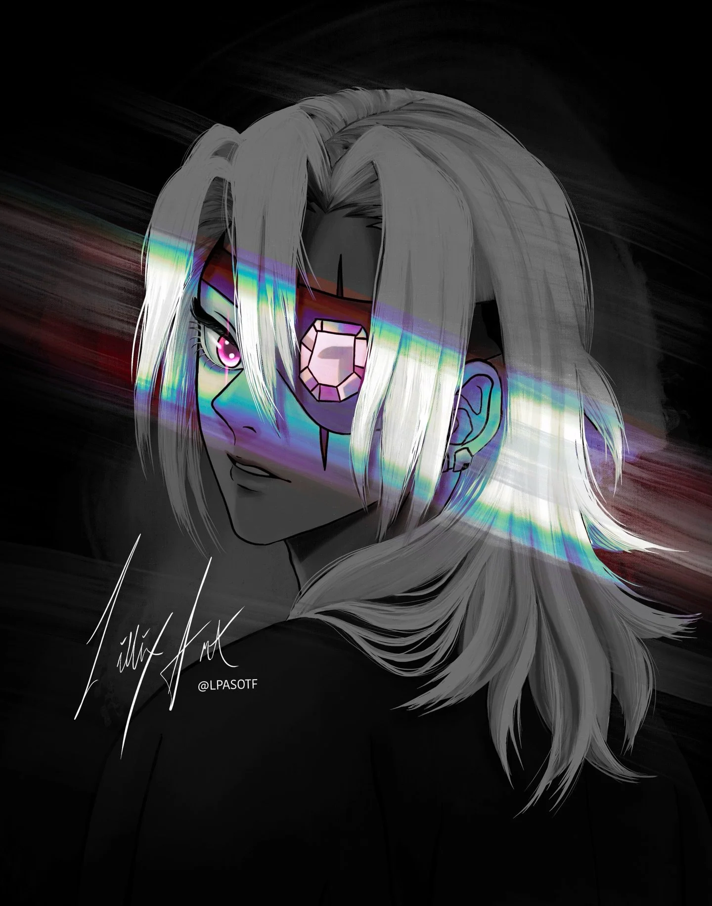 I&rsquo;ve been having so much fun with lighting lately🖤 Here is my fav Hashira🥰 @otafest is coming right up babyyyyy🔥🔥
#tengenuzui #demonslayer #animeart #portraitpainting #painting