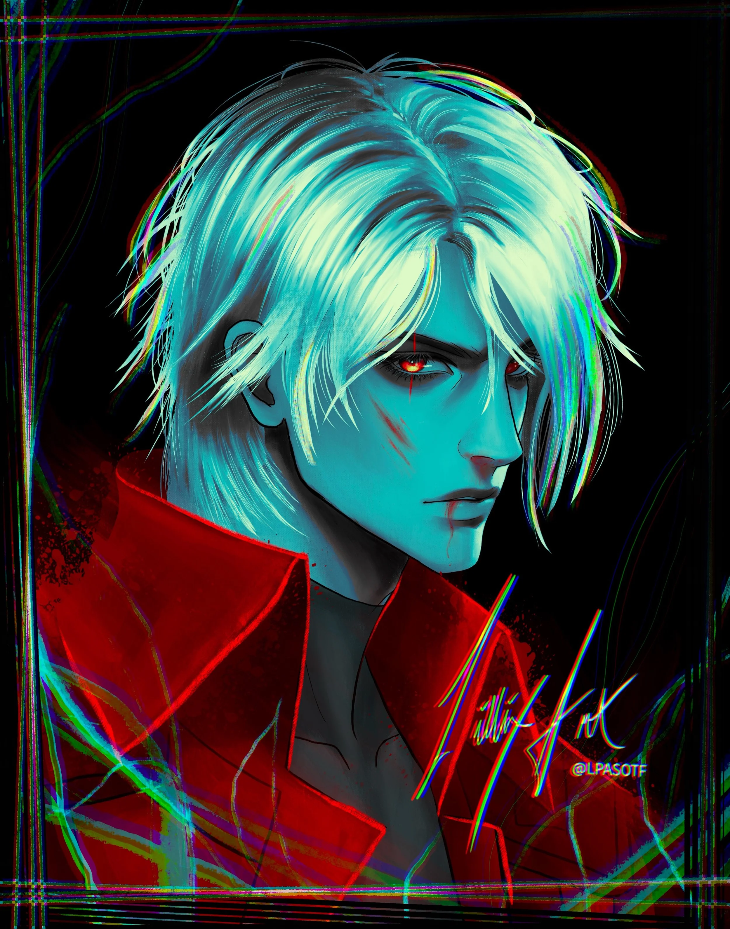 Felt like drawin a new Dante🖤

#dantesparda #devilmaycry #animedrawing #artwork #portraitart