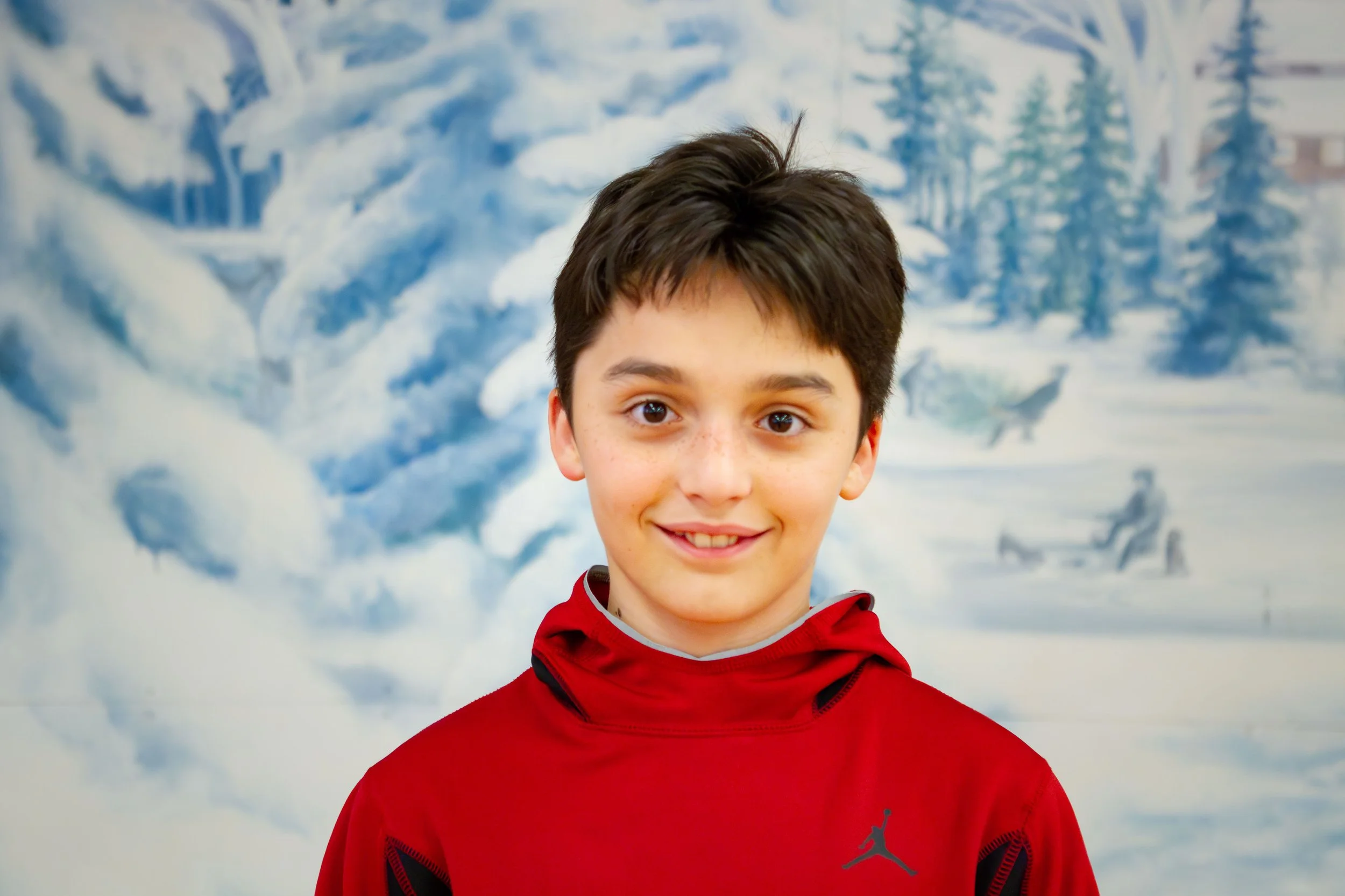 Headshot of Liam White, who plays Schroeder in the red cast.