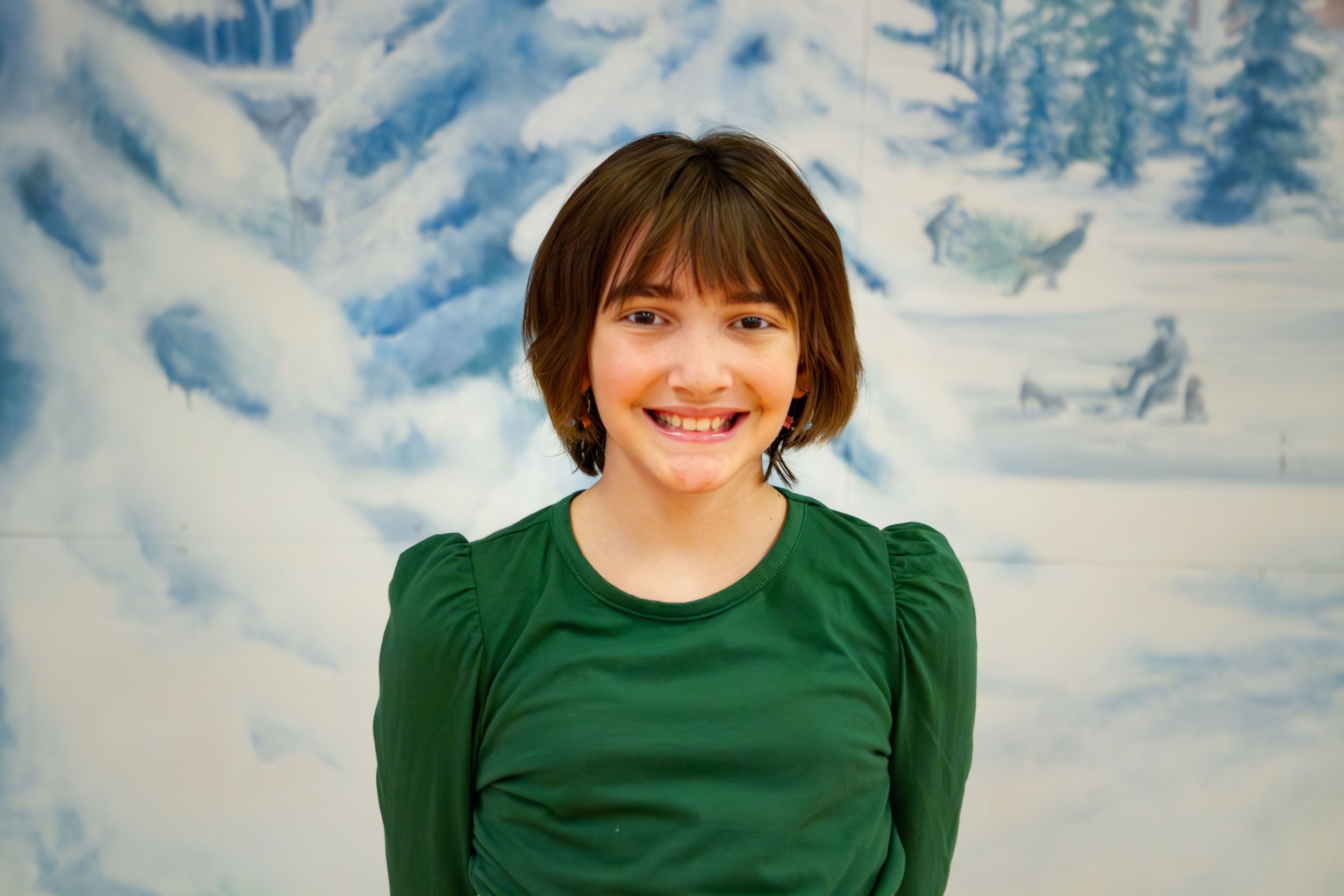 Headshot of Margot Sutton Figueroa, who plays Violet in the green cast.