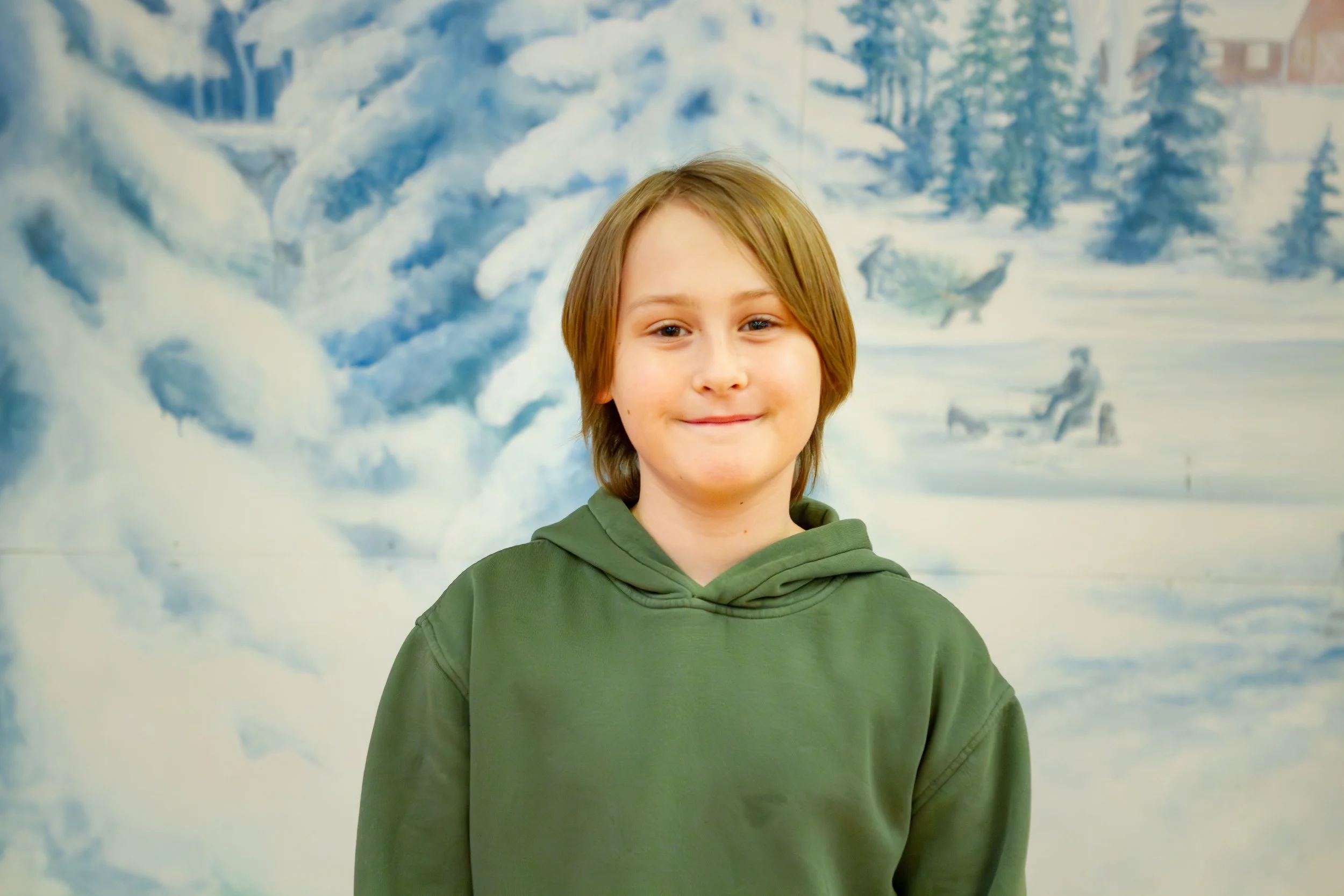 Headshot of Cole Clugston, who plays Charlie Brown in the green cast.