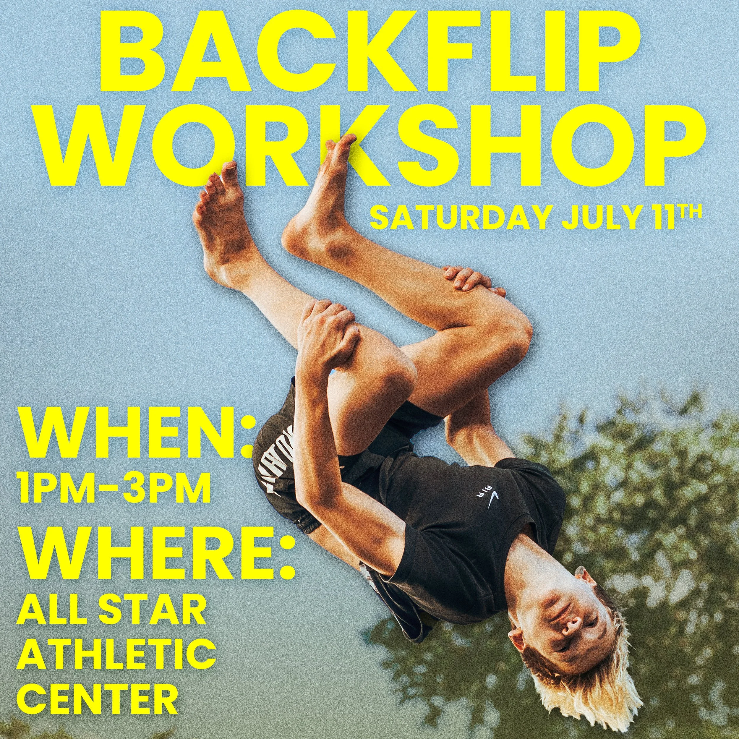 Backflip Workshop | JULY 11th