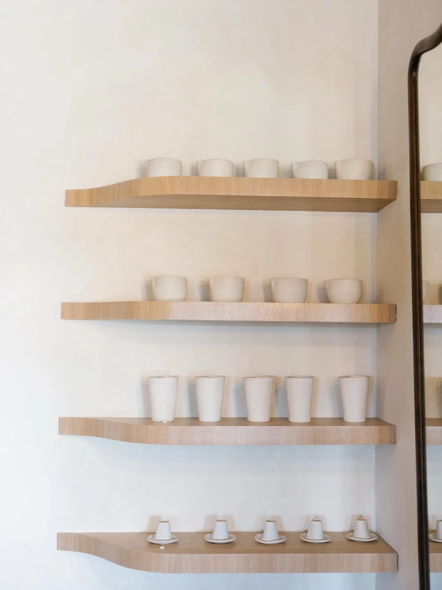 We absolutely love our sweet partnership with @designbypouneh ! She crafts the most unique, love-filled ceramics just for our matcha bar&mdash;each piece is one of a kind. Stop by and check out the beautiful matcha bowls and cups she makes just for u