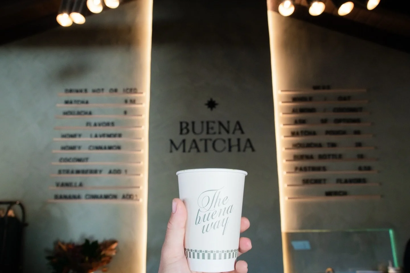 ✨ We love our Friday &amp; Saturday late nights ✨
Doors open 8am - 8pm. Swing by after dinner for a sweet treat or a hot matcha or houjicha to wind down the night and walk down el paseo 💚

#Buenamatcha #thebuenaway #matchalovers #eveningvibes