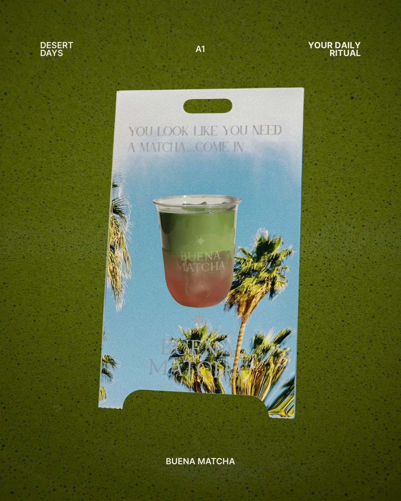 Your daily ritual. Made Buena. 
Consider this your sign to get a matcha.