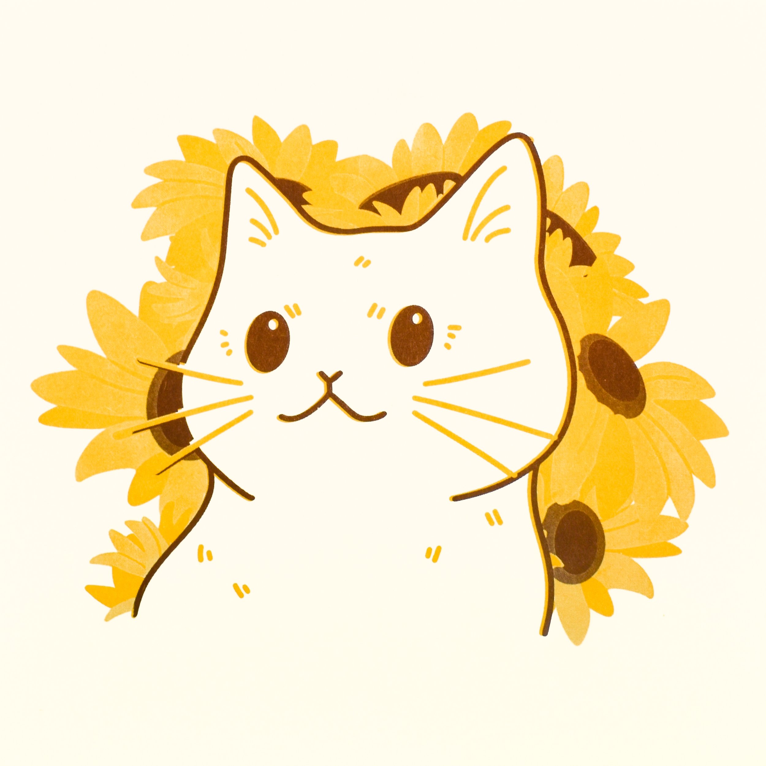 Sunflower Cat