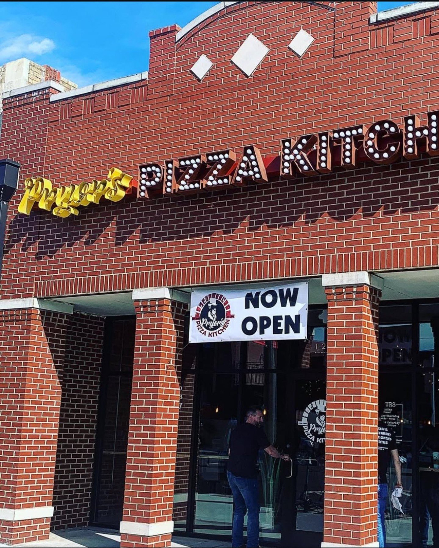 Throwin&rsquo; it back to where it all started&mdash;Downtown Norman. 🍕
HAPPY BIRTHDAY TO US! 6️⃣ years ago today, this little spot in the pictures became home to big dreams, late nights, and our very first pies. The OG Pryor&rsquo;s was packed with