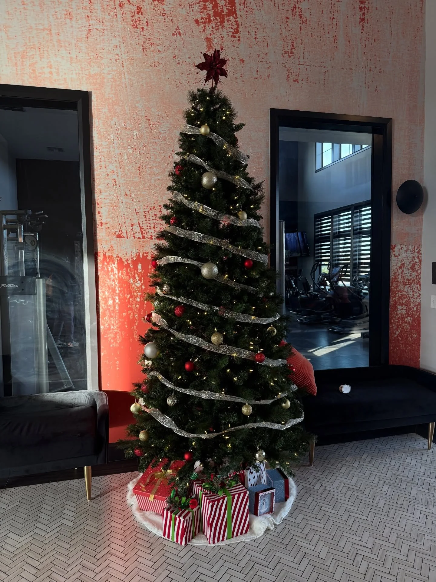 Holiday cheer has arrived at the leasing office 🎁🎄