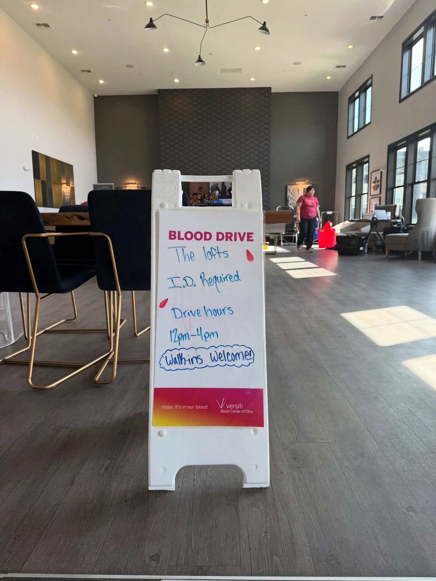 We&rsquo;re hosting a blood drive RIGHT NOW (12&ndash;4PM) with Versiti Blood Center at Lofts at Norton Crossing.

🩸 One donation = up to 3 lives saved
🎁 + a chance to win a 65&rdquo; TV

Pull up, even if you didn&rsquo;t plan it&mdash;walk-ins are