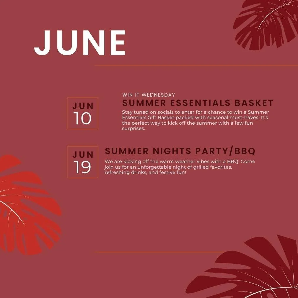 Check Out Our June Events!
