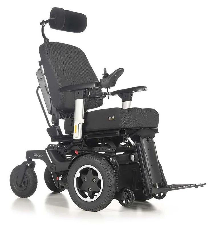 Electric wheelchair with adjustable features