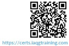 QR code to verify Shane Kemplin’s AS9100 Lead Aerospace Auditor certification.