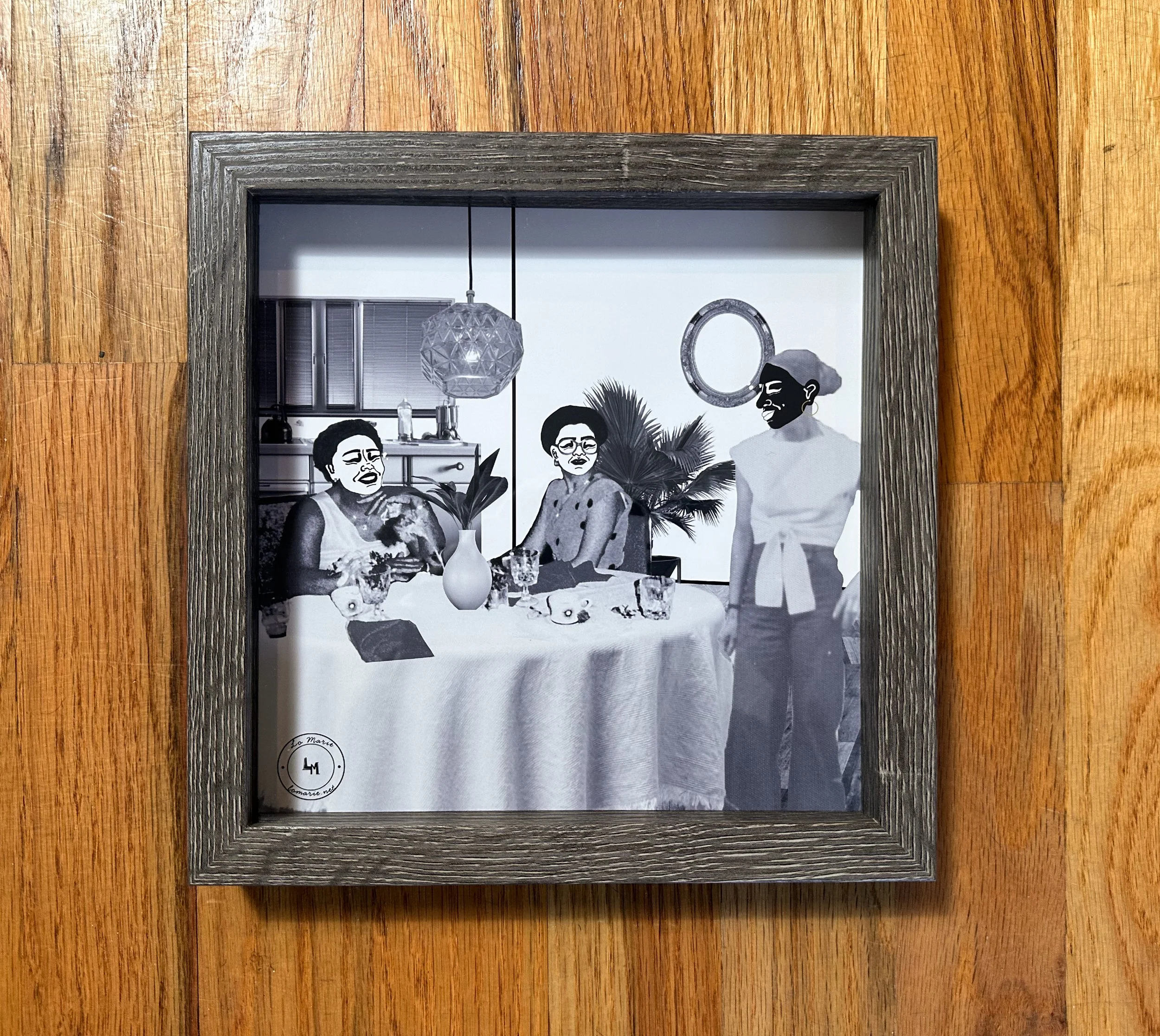 Table Talk II, 8x8, SOLD