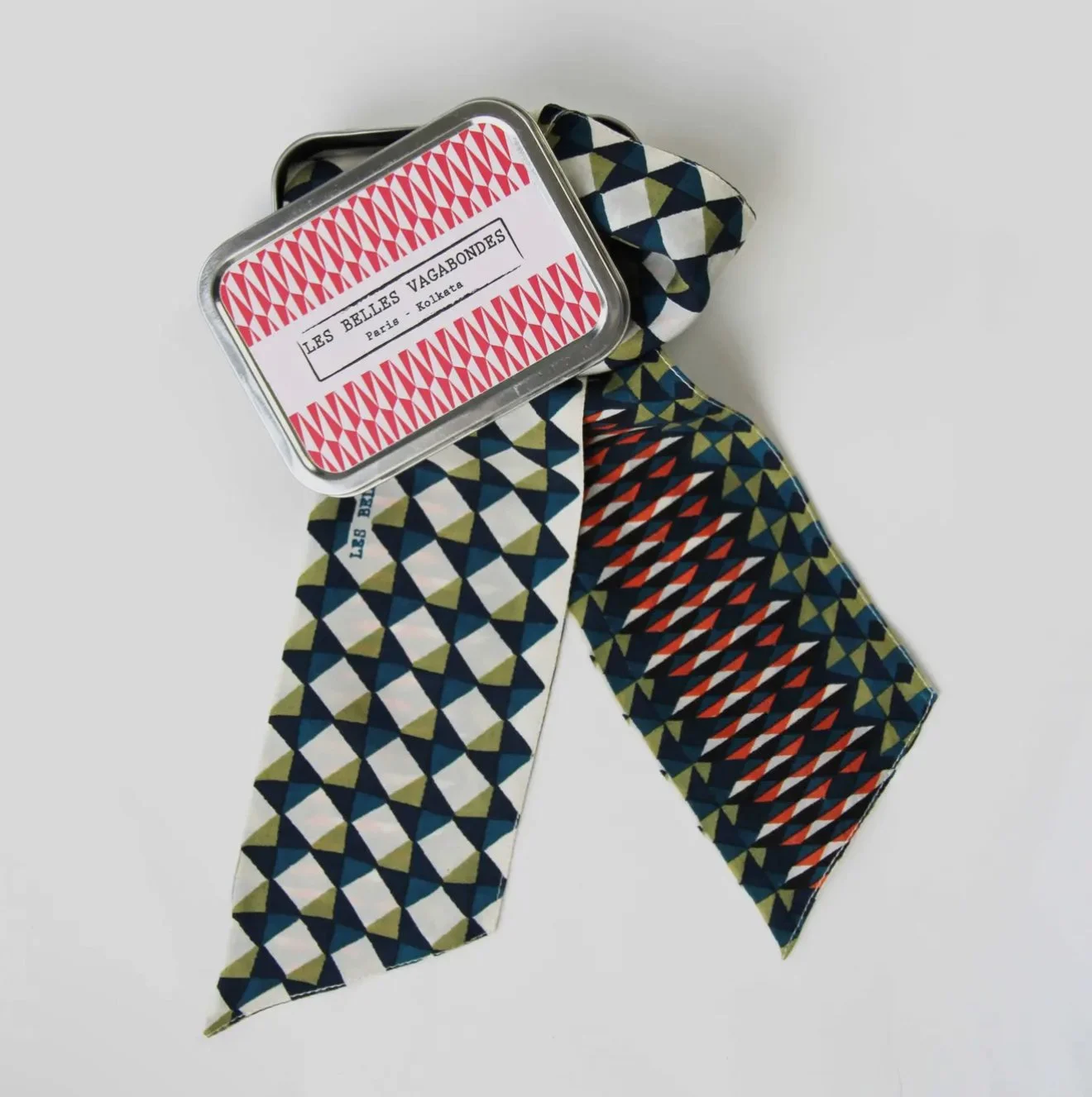 Les Belles Vagabonds Silk “Skinny Scarf”