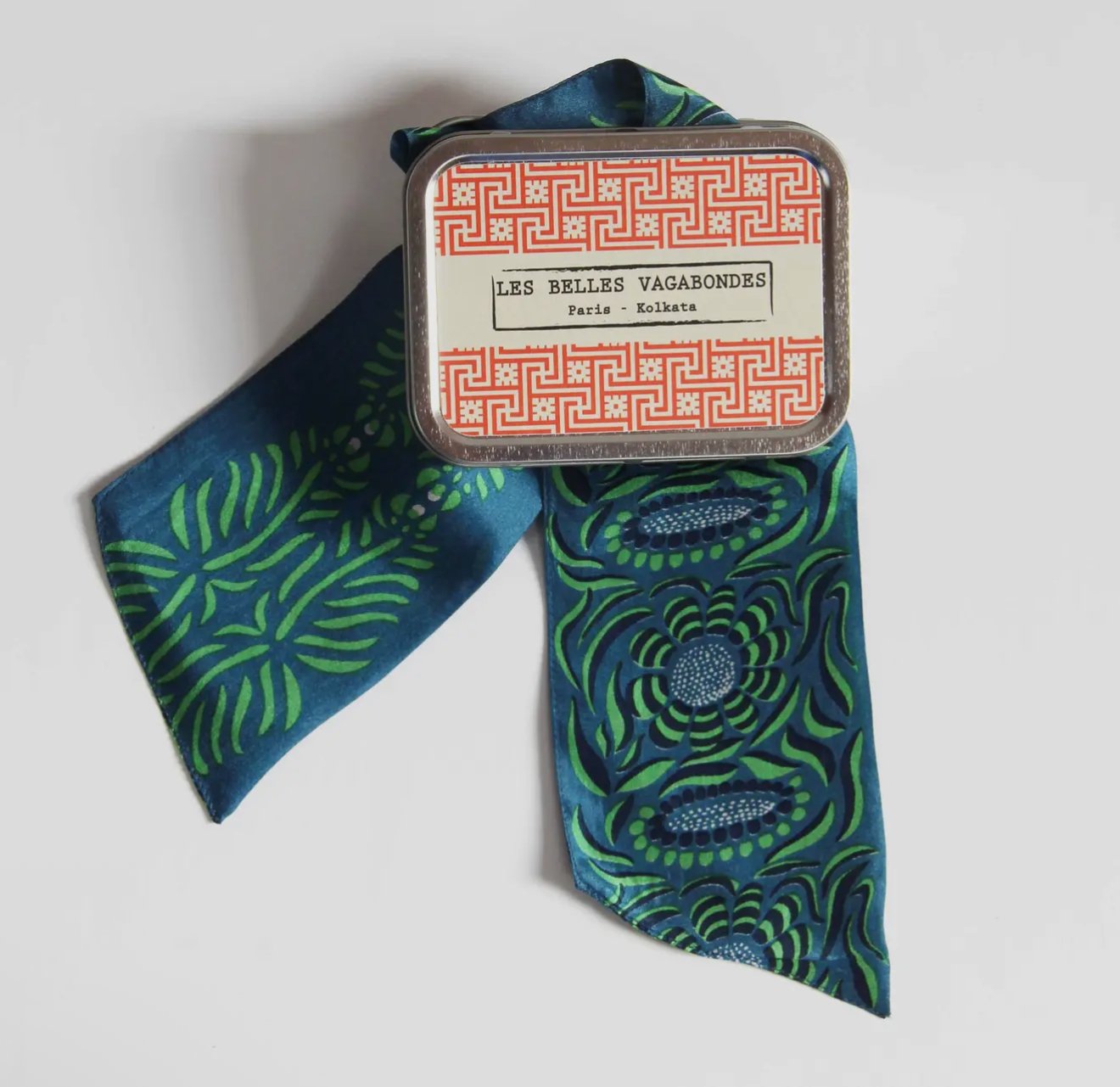 Les Belles Vagabonds Silk “Skinny Scarf”