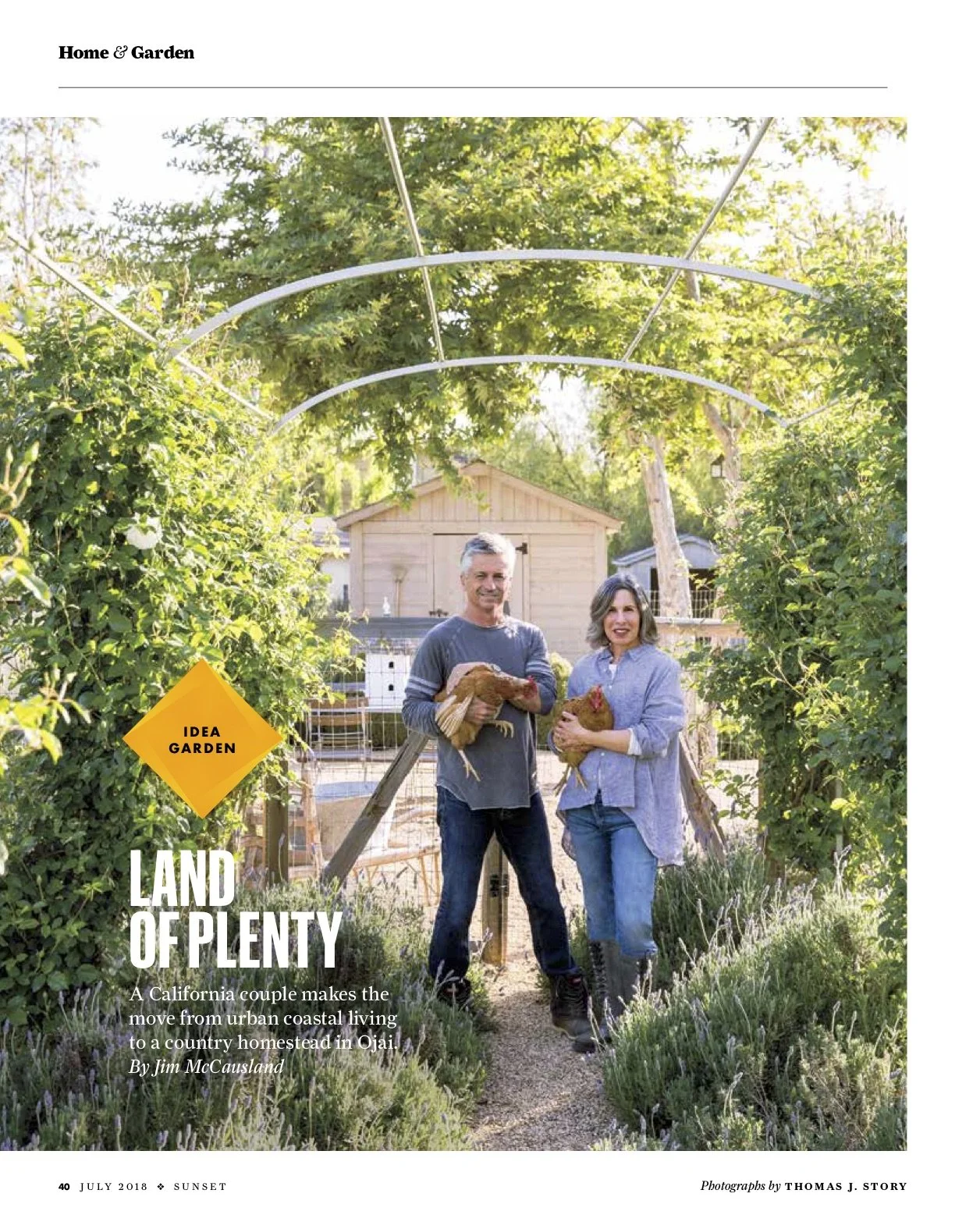 In Ojai, CA, there's a homestead crawling with miniature sheep, Sicilian donkeys, and heritage chickens. It's pretty darn cute. (Sunset magazine)