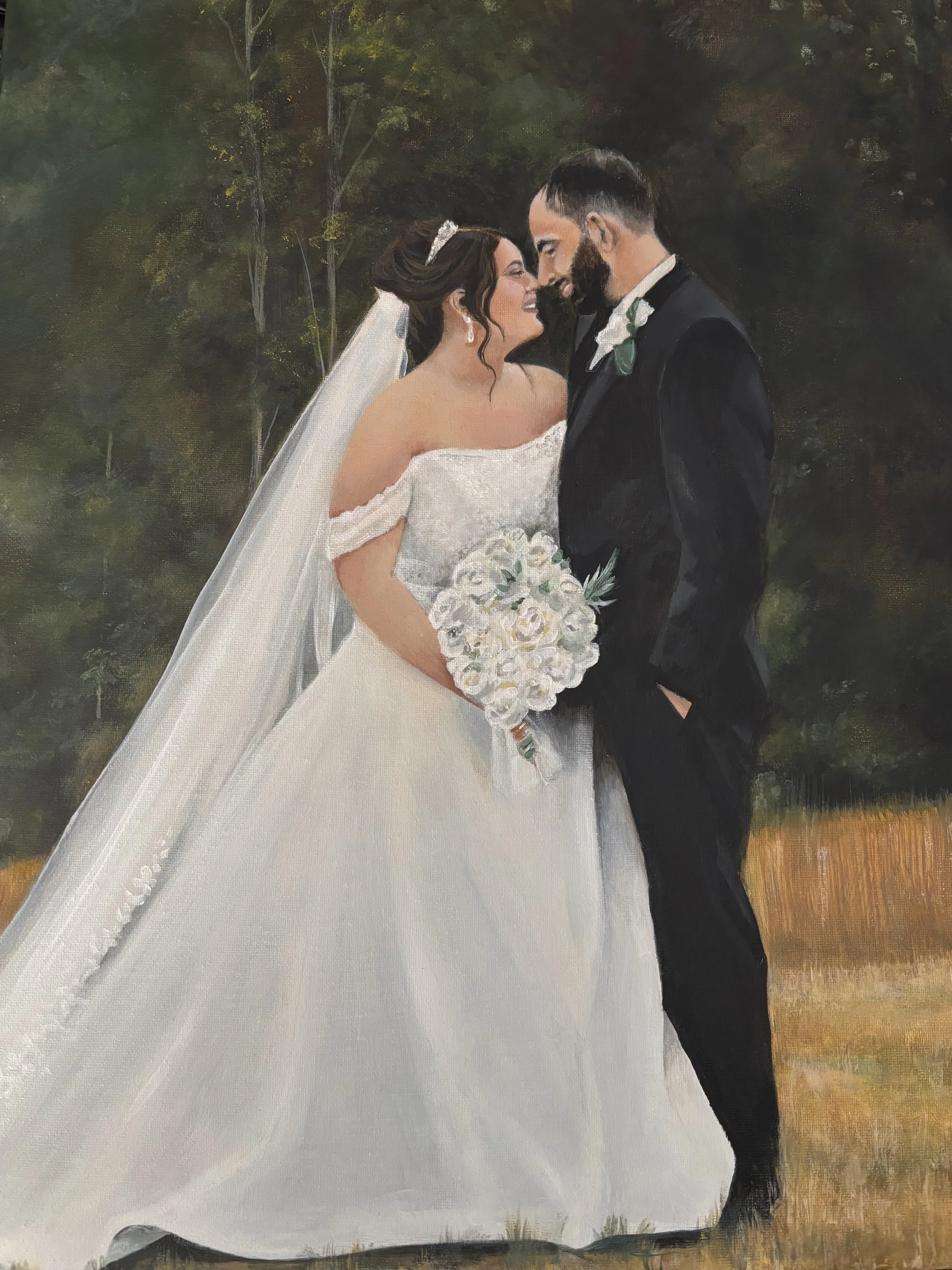 live wedding painting