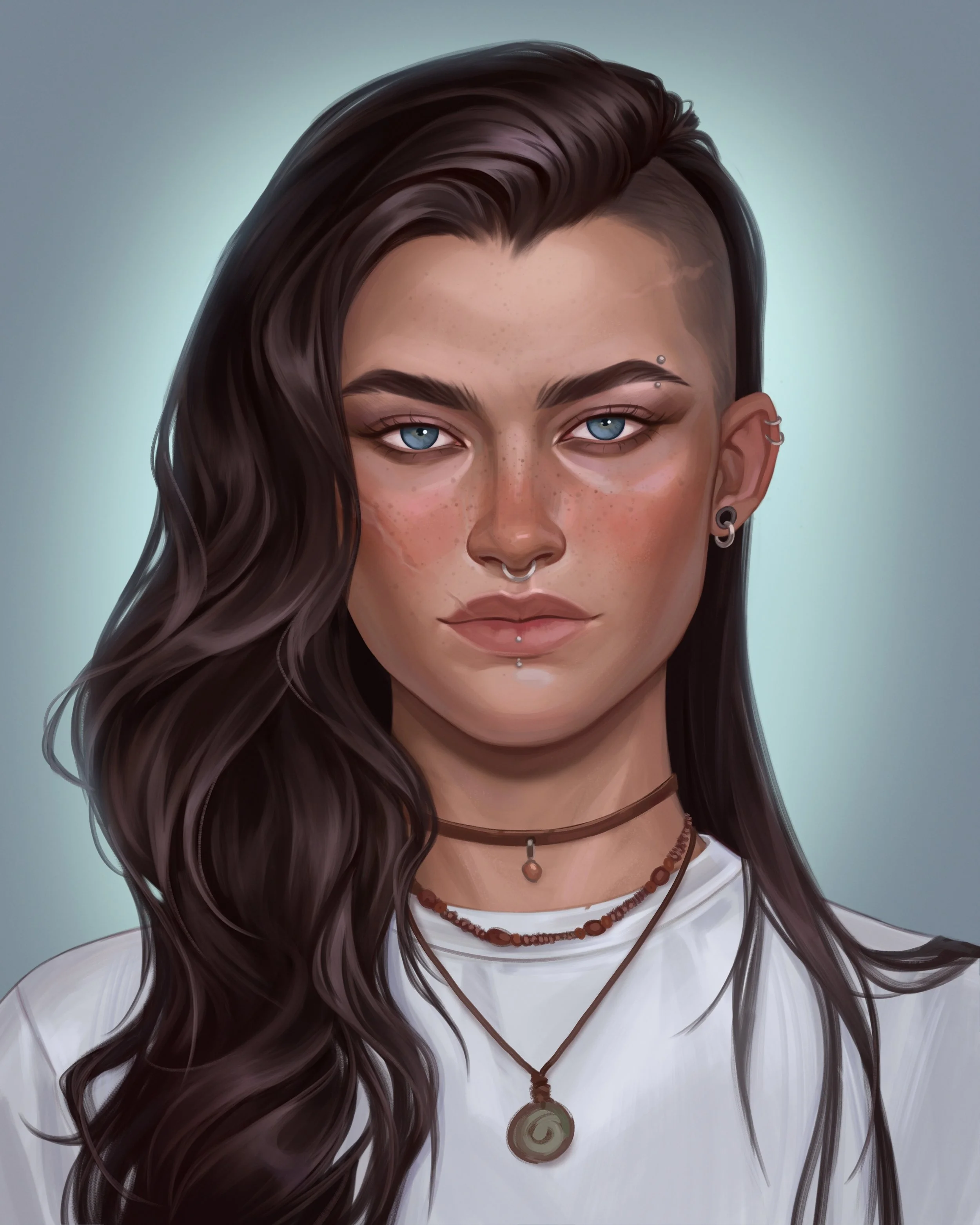 Raven ❤️&zwj;🔥

Frustrated by the decisions Bones is making? Don't worry, Raven's on it. 😏 She'll call you on your shit, but she'll also have your back until her last breath. 

This portrait is by the incredible @annteya_art once again. 🫶🖤